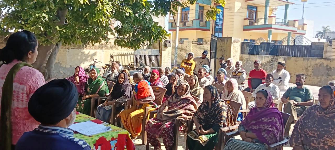 Drug de-addiction awareness camp was organized in village Manguwal under "Drug Free India Campaign"